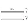 Полотенцедержатель Colombo Design Mini B4009.NM Черный матовый