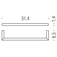 Полотенцедержатель Colombo Design Mini B4009.NM Черный матовый