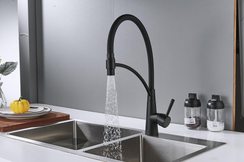 Смеситель для кухни Shevanik S743H-3 цвет Черный