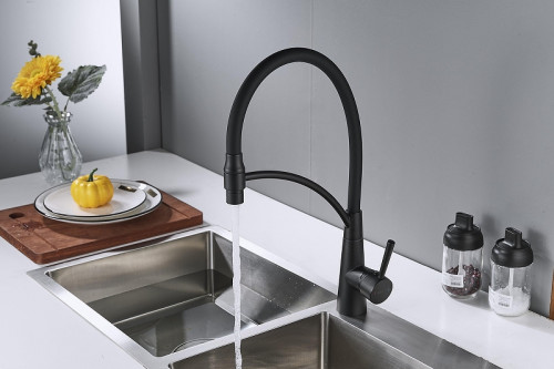 Смеситель для кухни Shevanik S743H-3 цвет Черный