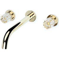Смеситель для раковины Boheme Elegante 152-2-G-EL Золото латунь встраиваемый