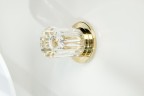 Смеситель для раковины Boheme Elegante 152-2-G-EL Золото латунь встраиваемый