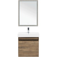 Комплект мебели для ванной Aquanet Nova Lite 60 254215 подвесной Дуб рустикальный МДФ / ЛДСП
