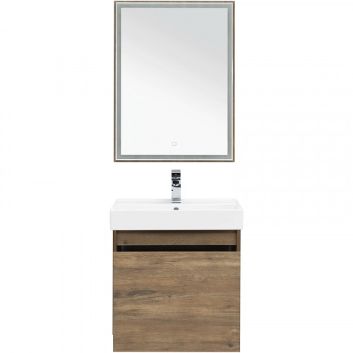 Комплект мебели для ванной Aquanet Nova Lite 60 254215 подвесной Дуб рустикальный МДФ / ЛДСП