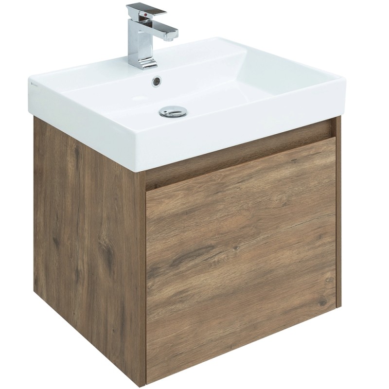 Комплект мебели для ванной Aquanet Nova Lite 60 254215 подвесной Дуб рустикальный МДФ / ЛДСП