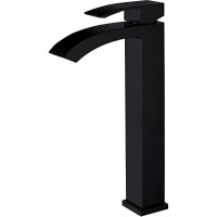 Смеситель для раковины Abber Wasserfall AF8611B Черный матовый латунь