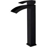 Смеситель для раковины Abber Wasserfall AF8611B Черный матовый латунь