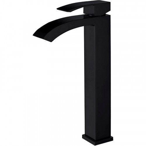 Смеситель для раковины Abber Wasserfall AF8611B Черный матовый латунь