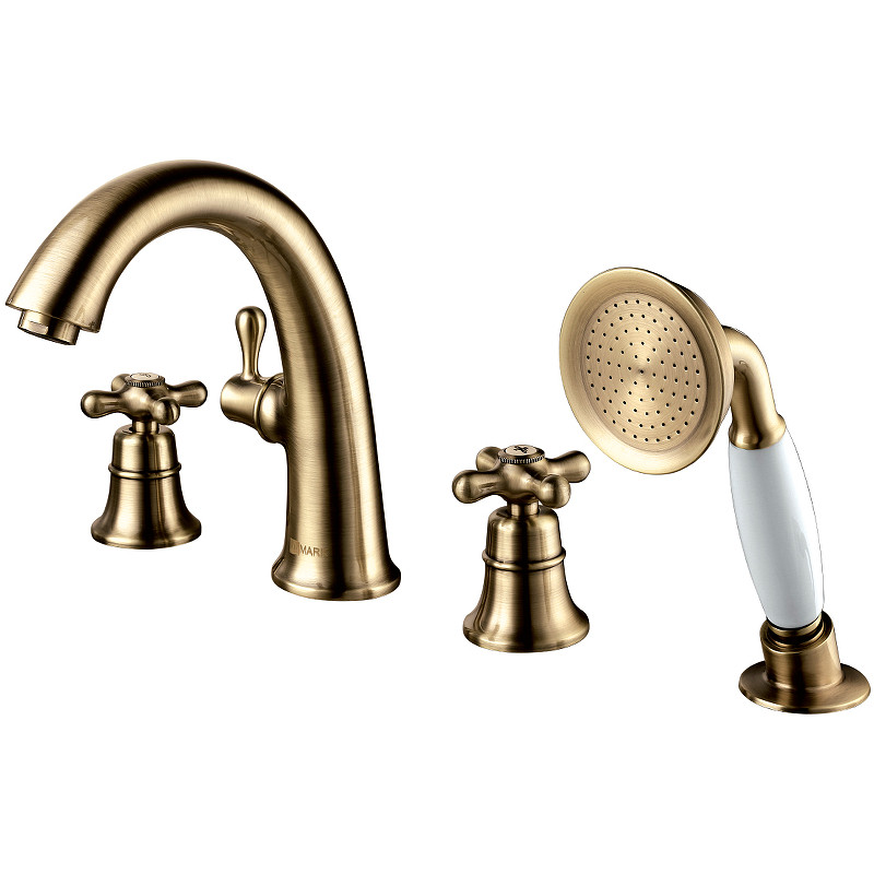 Смеситель на борт ванны Lemark Vintage LM2841B Бронза латунь