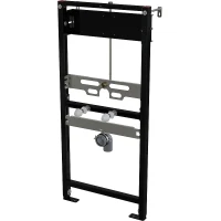 Инсталляция Alcaplast A107S/1120 для писсуара Черная нержавеющая сталь
