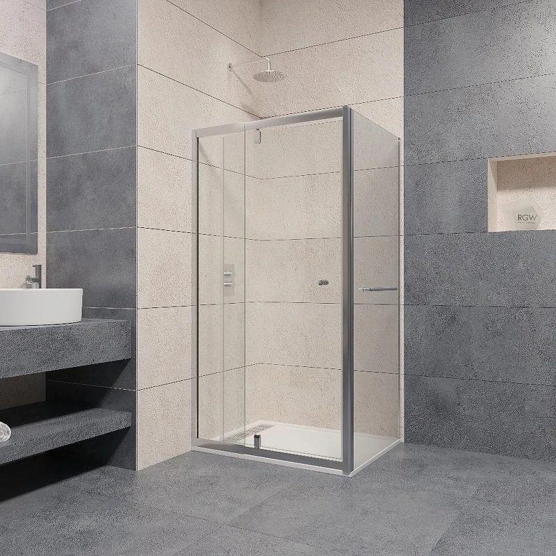 Душевой уголок RGW Passage 120x80 410844128-011 профиль цвет Хром стекло прозрачное
