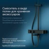 Душевая система AM.PM Inspire V2.0 F0750A522 с термостатом Черная матовая латунь на стену