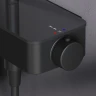 Душевая система AM.PM Inspire V2.0 F0750A522 с термостатом Черная матовая латунь на стену