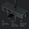 Душевая система AM.PM Inspire V2.0 F0750A522 с термостатом Черная матовая латунь на стену