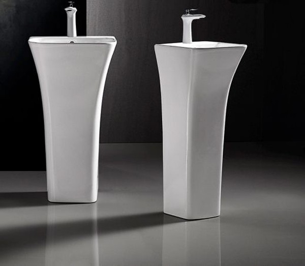 Раковина Ceruttispa Luca 45 CT7283 Белый фаянс напольный