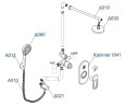 Душевая система WasserKRAFT Kammel A16830 Хром латунь встраиваемый