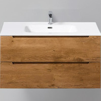 Тумба с раковиной BelBagno Etna 90 ETNA-900-2C-SO-RN-P+90 BB900ETL подвесная Rovere Nature
