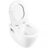 Комплект унитаза с инсталляцией BelBagno Loto BB070CHR/SC/BB002-80/BB018-GV-BIANCO с сиденьем Микролифт и Белой клавишей смыва фаянс подвесной