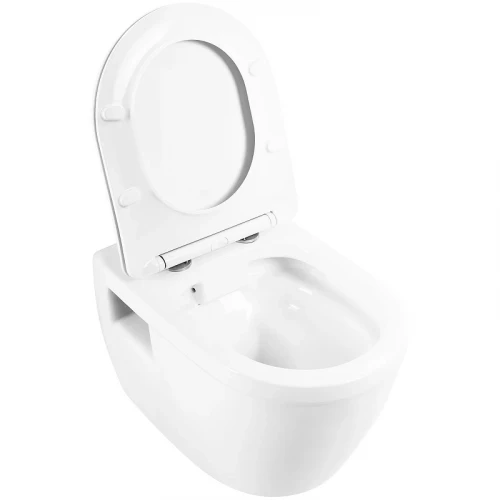 Комплект унитаза с инсталляцией BelBagno Loto BB070CHR/SC/BB002-80/BB018-GV-BIANCO с сиденьем Микролифт и Белой клавишей смыва фаянс подвесной