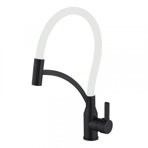 Смеситель для кухни Fmark FS8244H-02 цвет Черный Белый