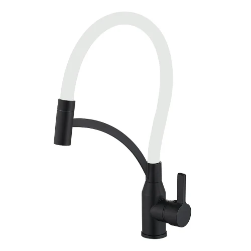 Смеситель для кухни Fmark FS8244H-02 цвет Черный Белый