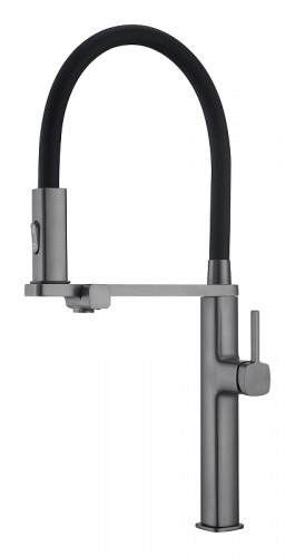 Смеситель для кухни Vincea VKF-119GM цвет Вороненая сталь