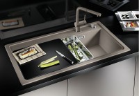 Смеситель для кухни Blanco Linus-S Silgranit 517621 Серый беж латунь