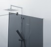 Душевая перегородка Cezares Liberta 80 LIBERTA-L-1-80-120-GR-Cr профиль Хром стекло серое