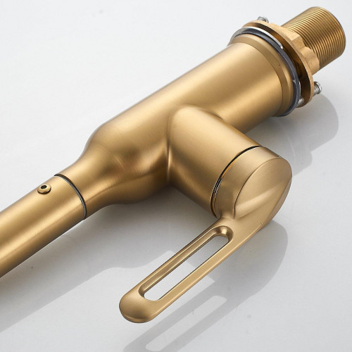 Смеситель для кухни Raffine F303G-1 цвет Золотой сатин Белый