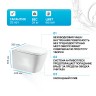 Унитаз BelBagno Albano BB120CHR подвесной без сиденья фаянс подвесной