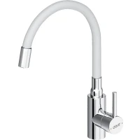 Смеситель для кухни Dorff Logic D3007633 Хром Белый нержавеющая сталь