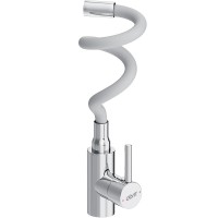 Смеситель для кухни Dorff Logic D3007633 Хром Белый нержавеющая сталь однорычажный