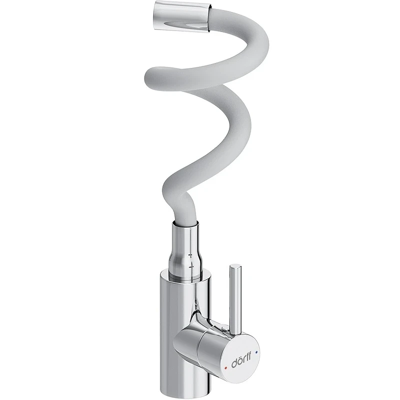 Смеситель для кухни Dorff Logic D3007633 Хром Белый нержавеющая сталь