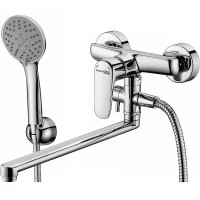 Смеситель для ванны WasserKRAFT Vils 5602L универсальный Хром латунь на стену