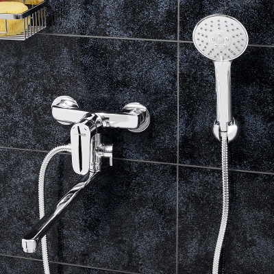 Смеситель для ванны WasserKRAFT Vils 5602L универсальный Хром латунь на стену