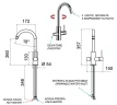 Смеситель для кухни Remer X Style N792DWBG цвет Золото брашированное