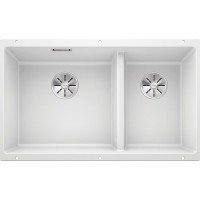 Кухонная мойка Blanco Subline 430/270-U 523155 Белая искусственный камень (литьевой мрамор) встраиваемый