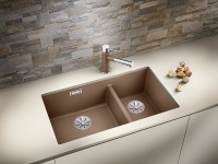 Кухонная мойка Blanco Subline 430/270-U 523155 Белая искусственный камень (литьевой мрамор) встраиваемый