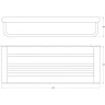 Полка для полотенец Artwelle Schwarz 60 7781 Черная матовая