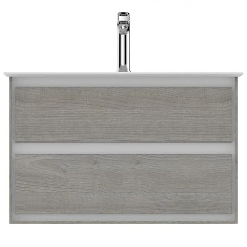Тумба под раковину Ideal Standard Connect Air 80 E0819PS подвесная цвет Wood Light Grey + Matt White (Светло-серое дерево + Белый матовый)