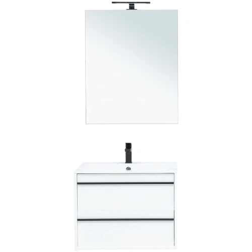 Комплект мебели для ванной Aquanet Lino 70 271953 подвесной Белый матовый МДФ / ЛДСП