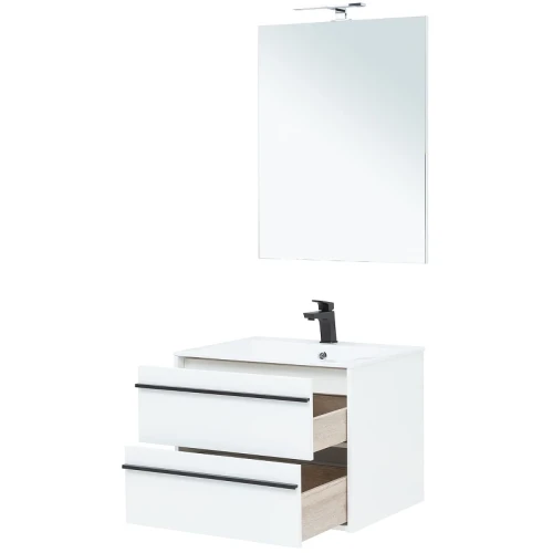 Комплект мебели для ванной Aquanet Lino 70 271953 подвесной Белый матовый МДФ / ЛДСП