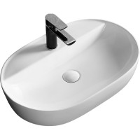 Раковина Ceruttispa 60 CR0074 СТ9567 Белая фарфор накладная