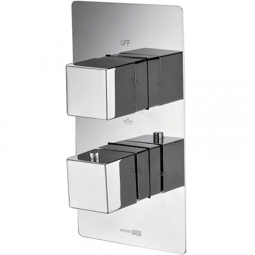 Смеситель для душа WasserKRAFT Alme 1544 с термостатом Хром латунь встраиваемый