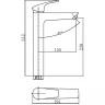 Смеситель для раковины Aquanet Static AF330-11B 261821 Черный матовый латунь