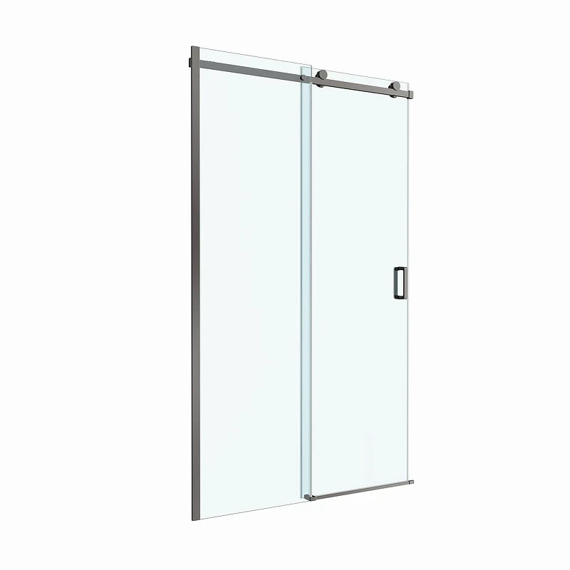 Душевая дверь BelBagno Soft Close-2 130 SOFT_CLOSE-2-BF-1-130-C-GM профиль Оружейная сталь стекло прозрачное