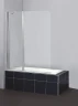 Шторка на ванну BelBagno Sela 120 SELA-V-11-120/140-P-Cr-L профиль Хром стекло рифленое