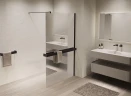 Душевая перегородка Vincea Walk in 100 VSW-1HR100MRB профиль цвет Черный стекло зеркальное