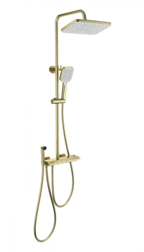 Душевая система Wonzon & Woghand Muse WW-B4132-A-BG с термостатом цвет Брашированное золото