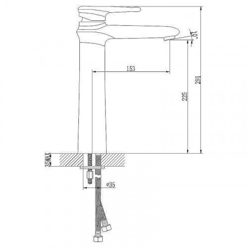 Смеситель для раковины Lemark Status LM4409C Хром
